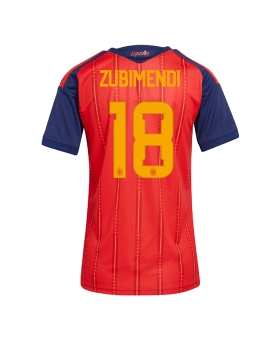 Billige Fotballdrakt Spania Martin Zubimendi #18 Replika Hjemmedrakt Dame VM 2026 Kortermet Billige Fotballdrakt Spania Martin Zubimendi #18 Replika Hjemmedrakt Dame VM 2026 Kortermet